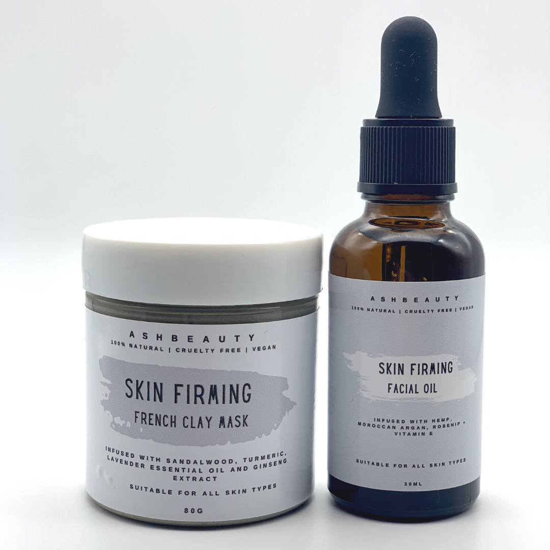 Skin Firming Clay Mask & Facial Oil Duo Bundle